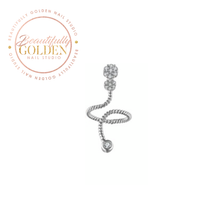 Load image into Gallery viewer, Crystal Spiral Ring
