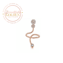 Load image into Gallery viewer, Crystal Spiral Ring