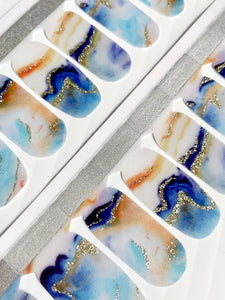 Marble By the Ocean Nail Wraps