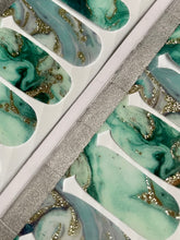 Load image into Gallery viewer, Jaded Marble Nail Wraps
