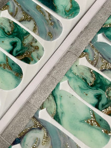 Jaded Marble Nail Wraps