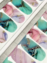 Load image into Gallery viewer, Watercolored Mable Nail Wraps
